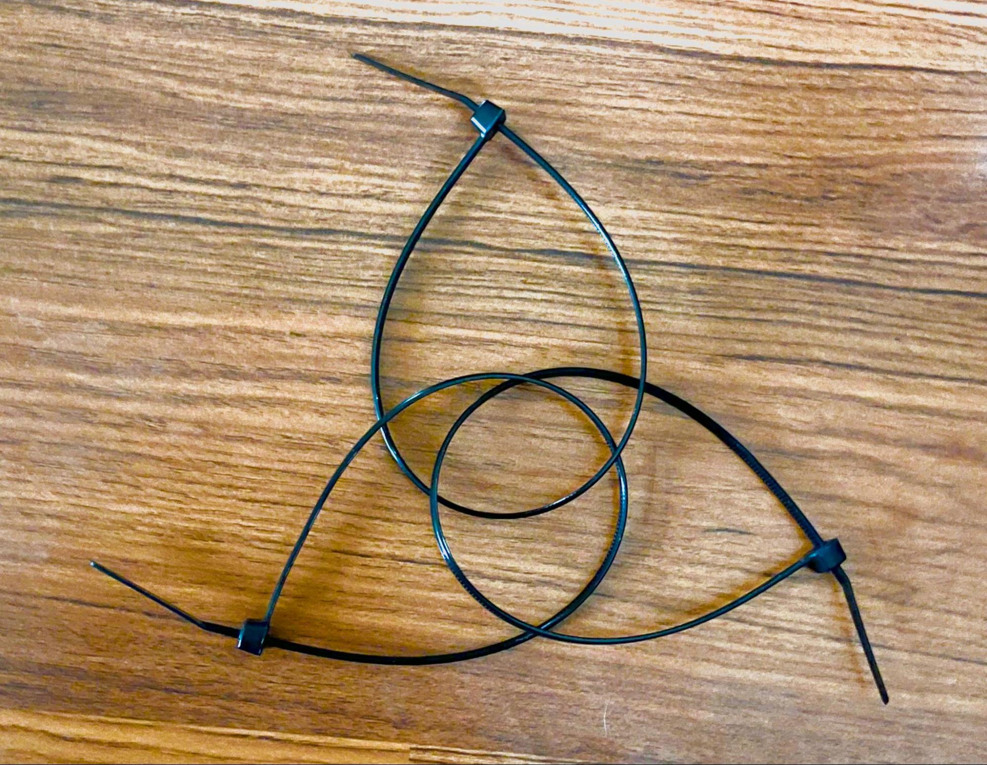 Different length zip ties