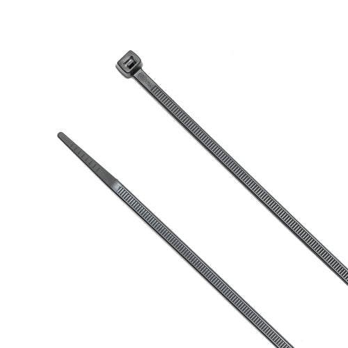 11-inch Nylon 12 UV Resistant Black Solar Rated Zip Tie, 50-lb Tensile Strength, 100-Pack