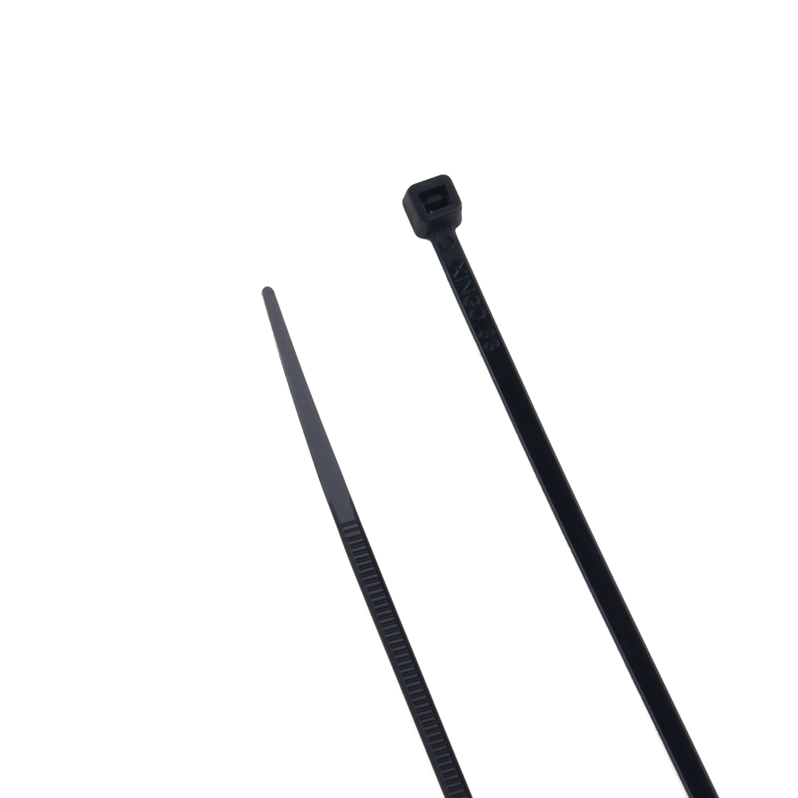 14-inch Black Multi-Purpose Zip Tie, 40-lb Tensile Strength, UL 21 Listed, 500-Pack