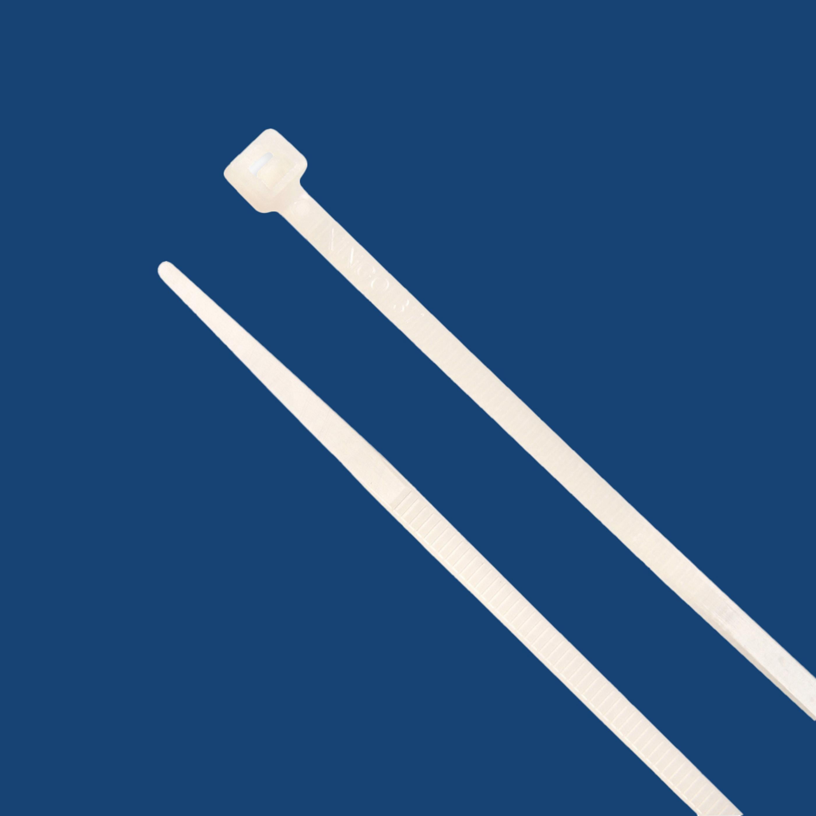 14-inch Natural Multi-Purpose Zip Tie, 40-lb Tensile Strength, UL 21 Listed, 500-Pack