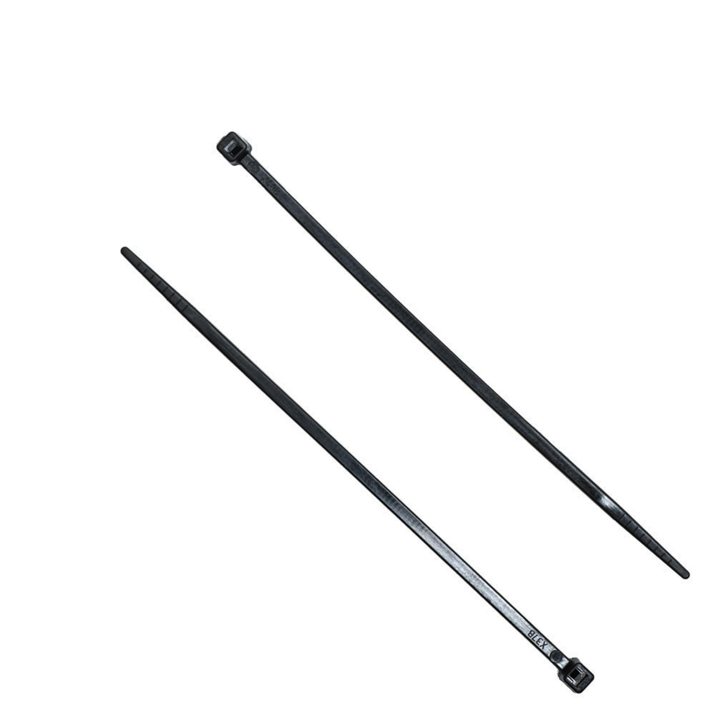 4-inch UV Resistant Black Multi-Purpose Zip Tie, 18-lb Tensile Strength, UL 21 Listed, 100-Pack