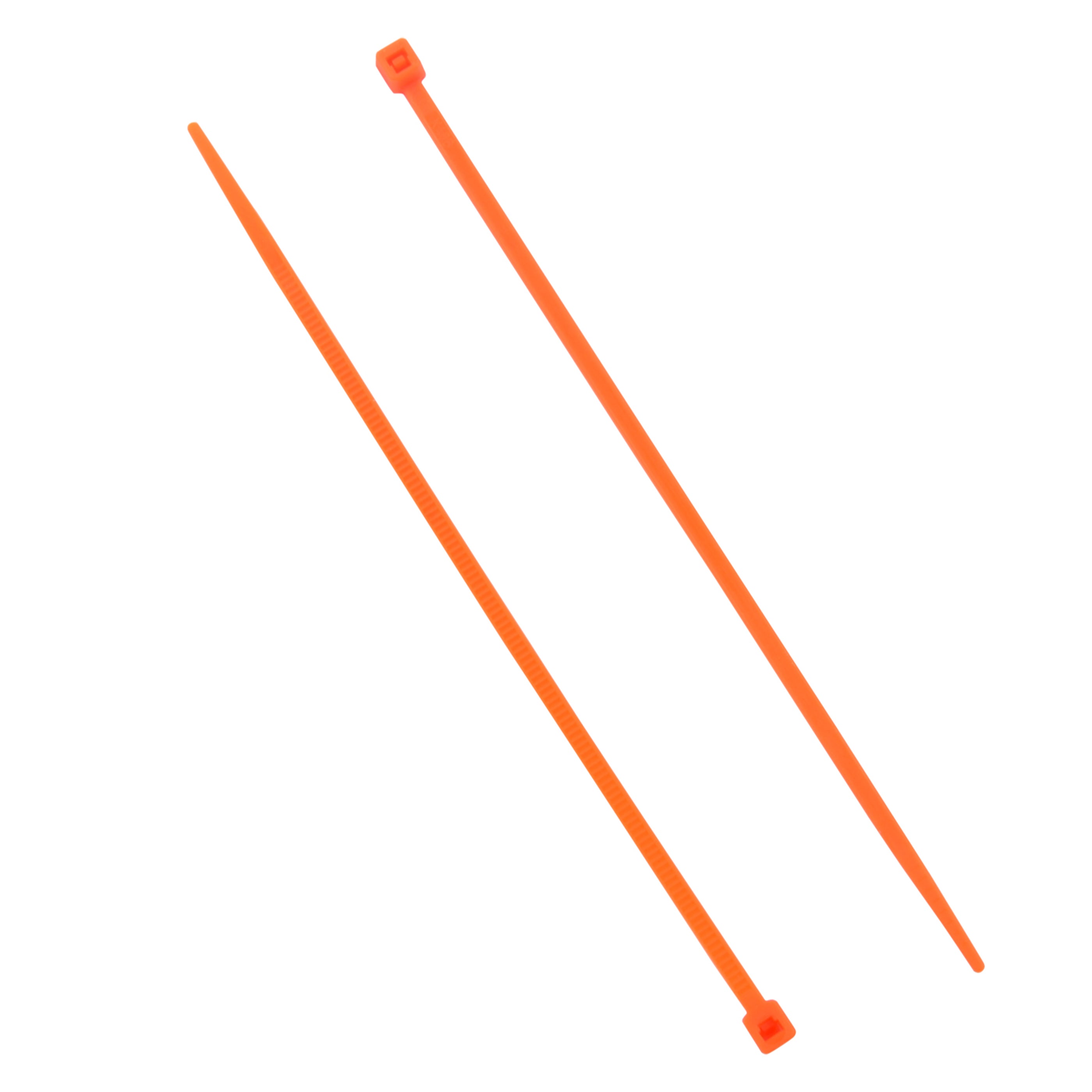 5-inch Fluorescent Orange Multi-Purpose Zip Tie, 18-lb Tensile Strength, 100-Pack