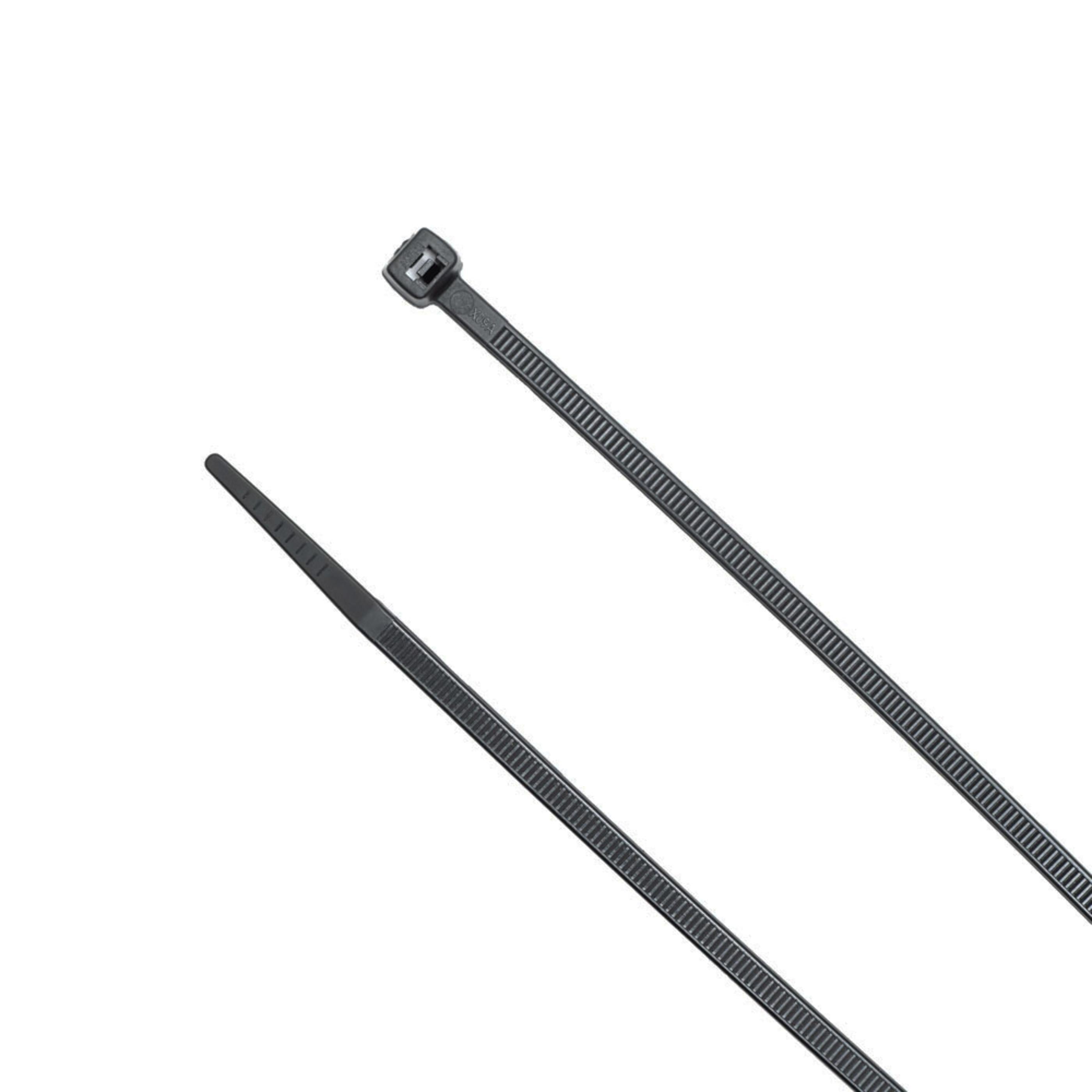 8-inch UV Resistant Black Multi-Purpose Zip Tie, 75-lb Tensile Strength, UL 21S Listed, 100-Pack