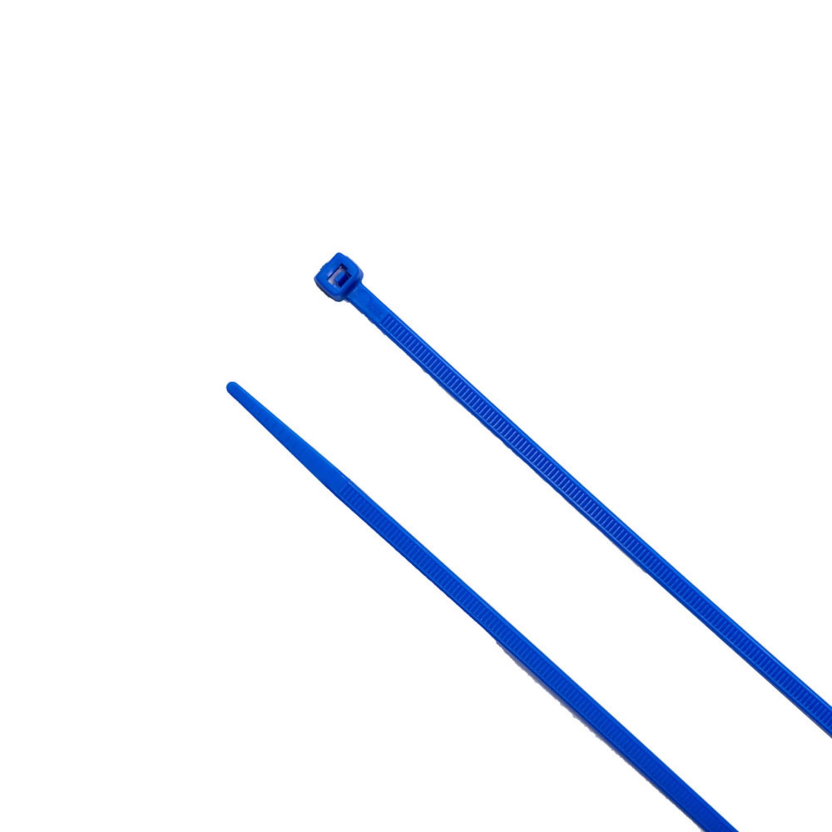 8-inch Blue Multi-Purpose Zip Tie, 75-lb Tensile Strength, UL 21S Listed, 100-Pack