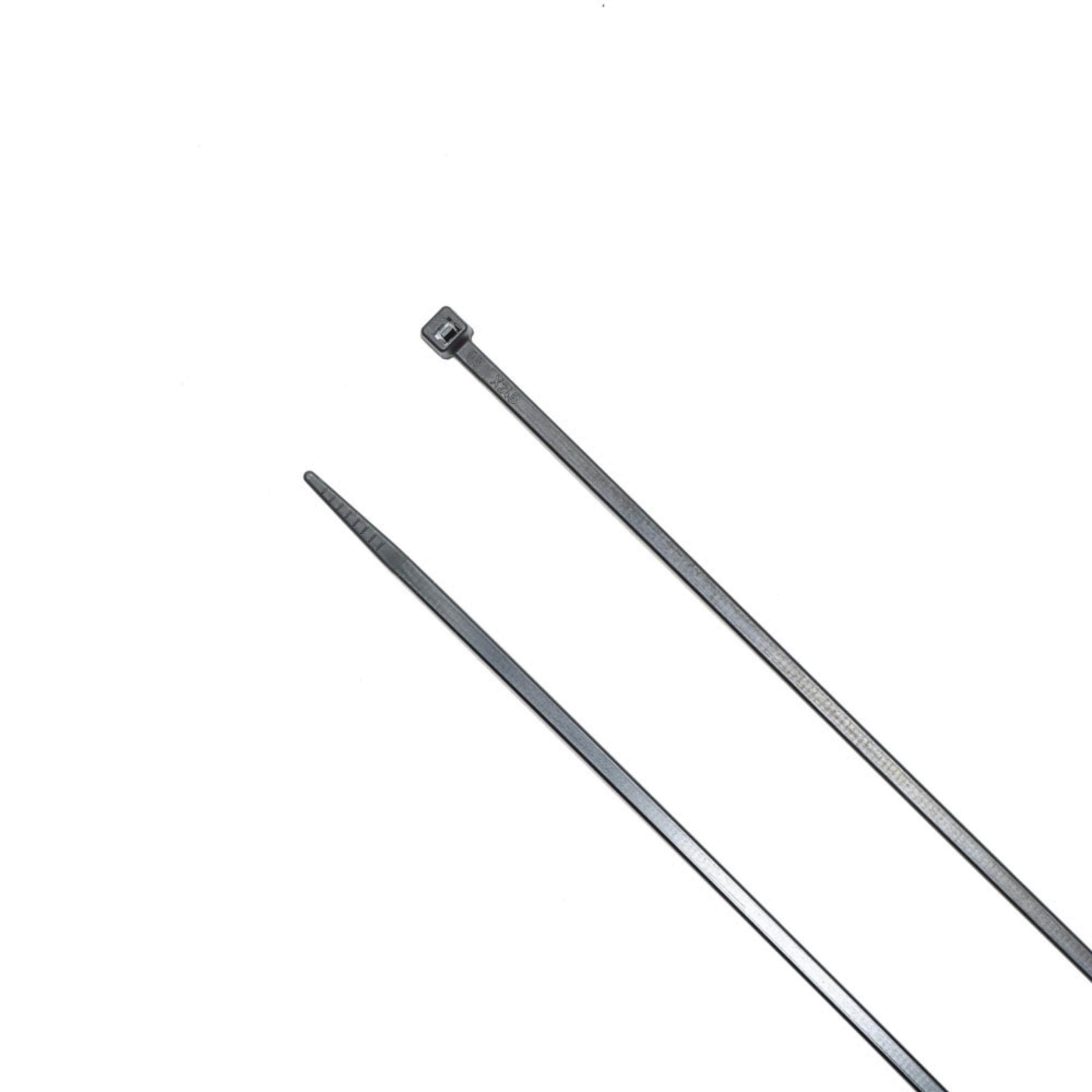14-inch UV Resistant Black Multi-Purpose Zip Tie, 40-lb Tensile Strength, UL 21 Listed, 500-Pack