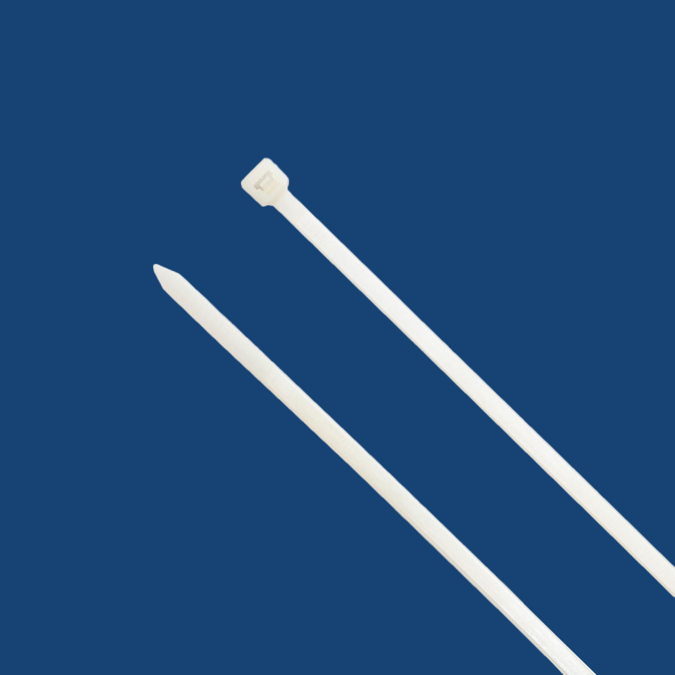 12-inch Natural Releasable Pawl Zip Tie, 50-lb Tensile Strength, UL 21 Listed, 100-Pack
