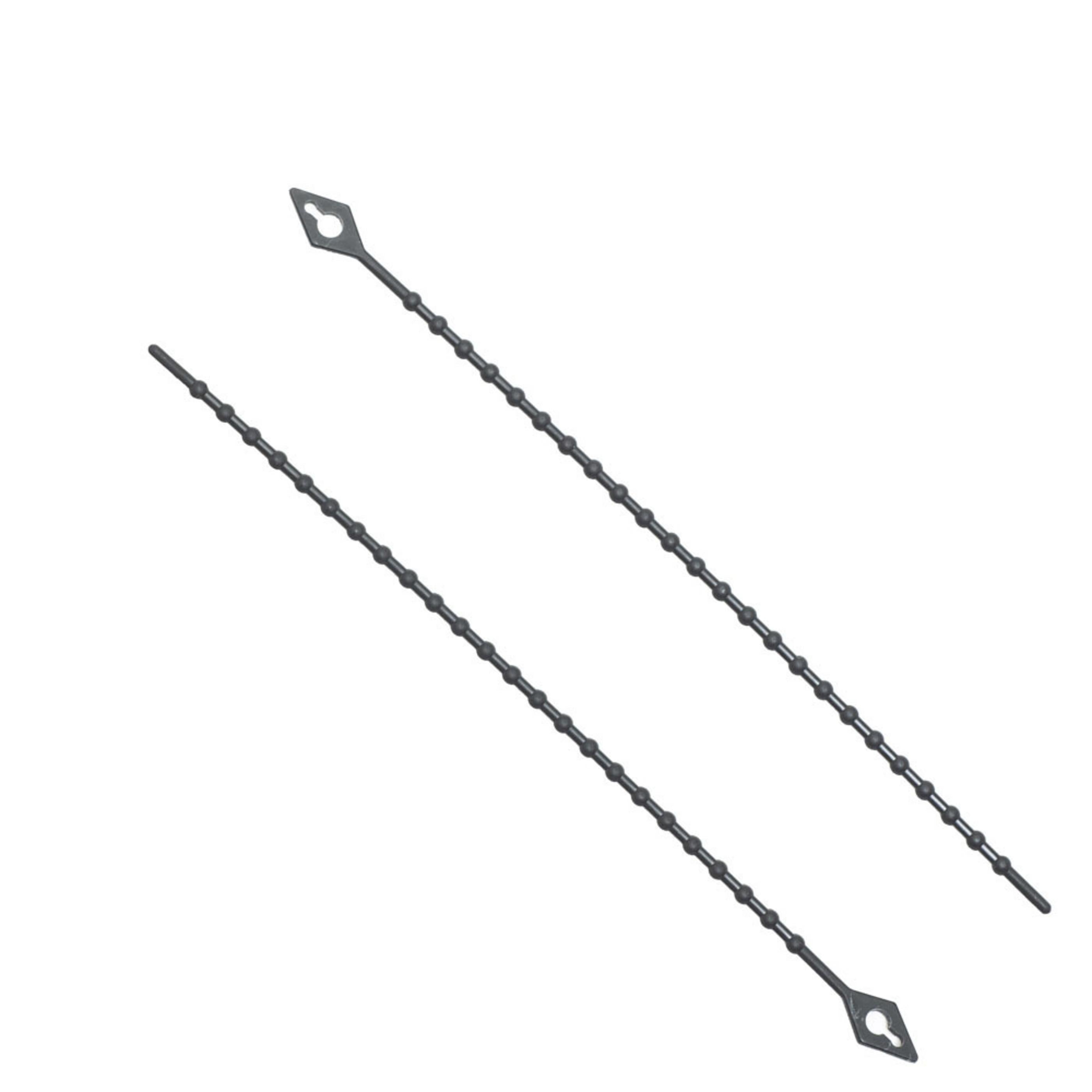 6-inch UV Resistant Black Beaded Zip Tie, 18-lb Tensile Strength, 100-Pack
