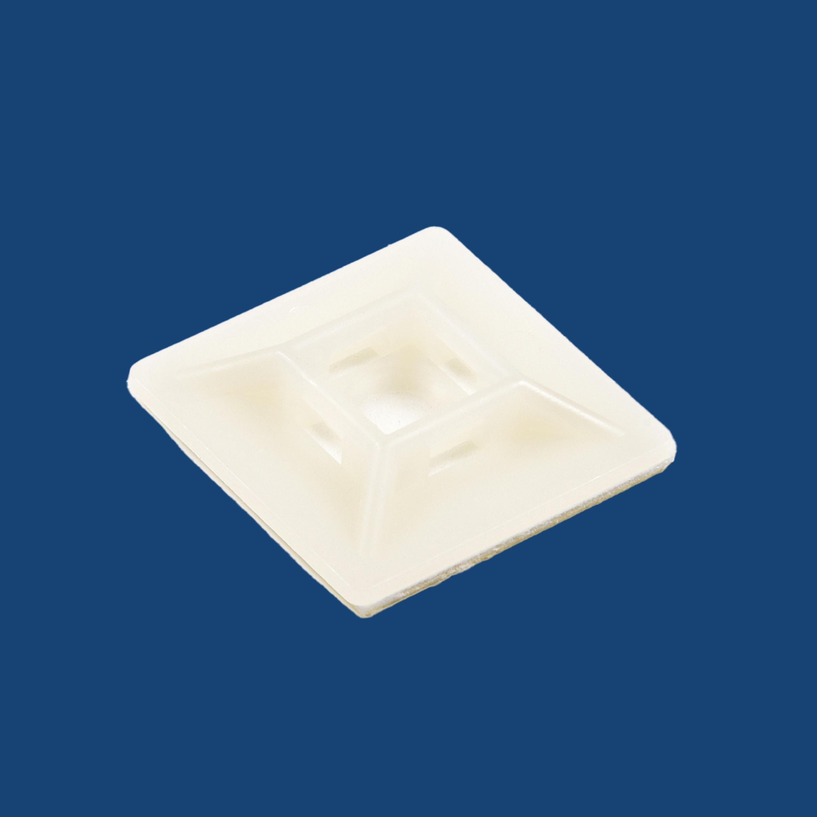 1-inch Natural Zip Tie Mount, UL 21 Listed, 100-Pack
