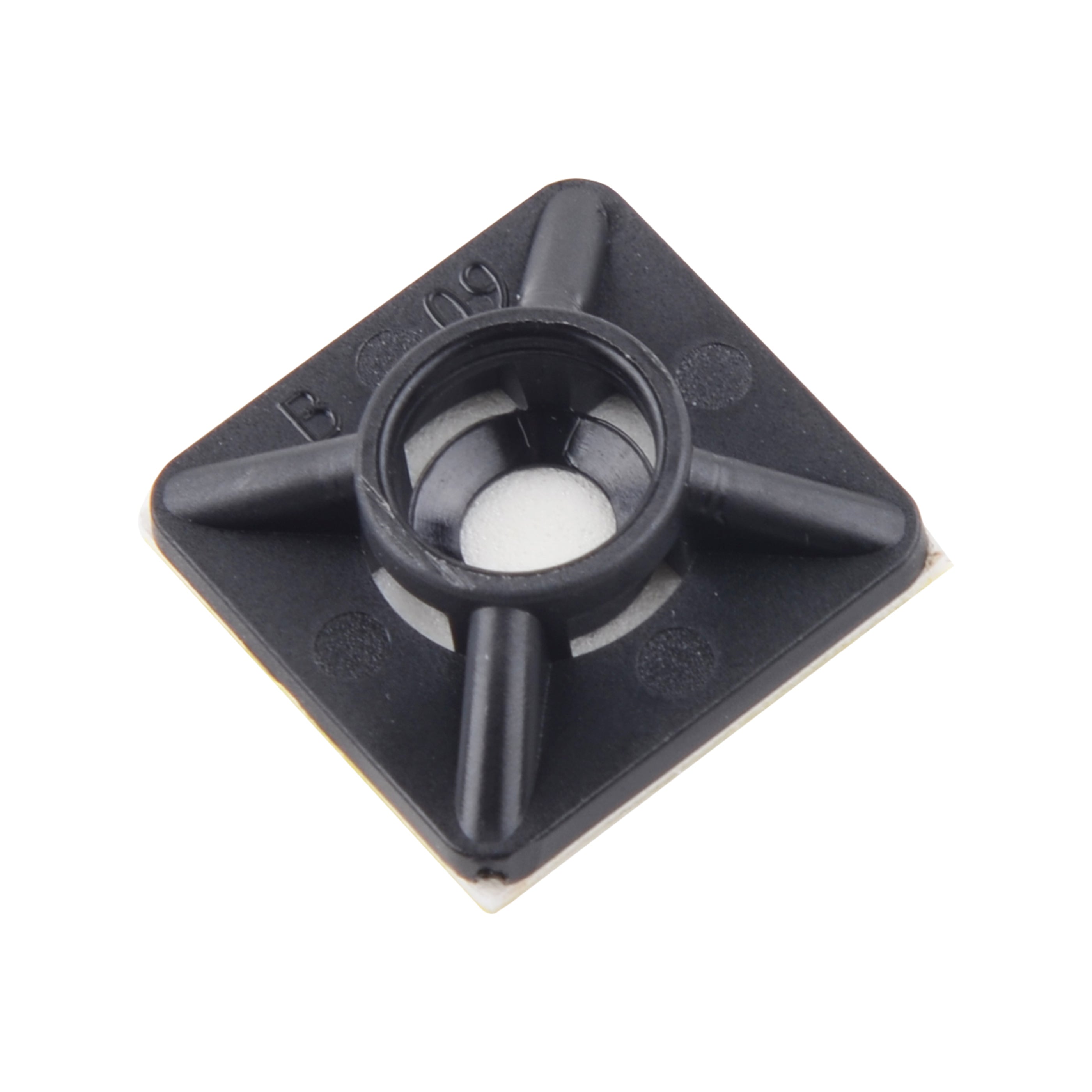 3/4-inch UV Resistant Black Zip Tie Mount, UL 21 Listed, 100-Pack