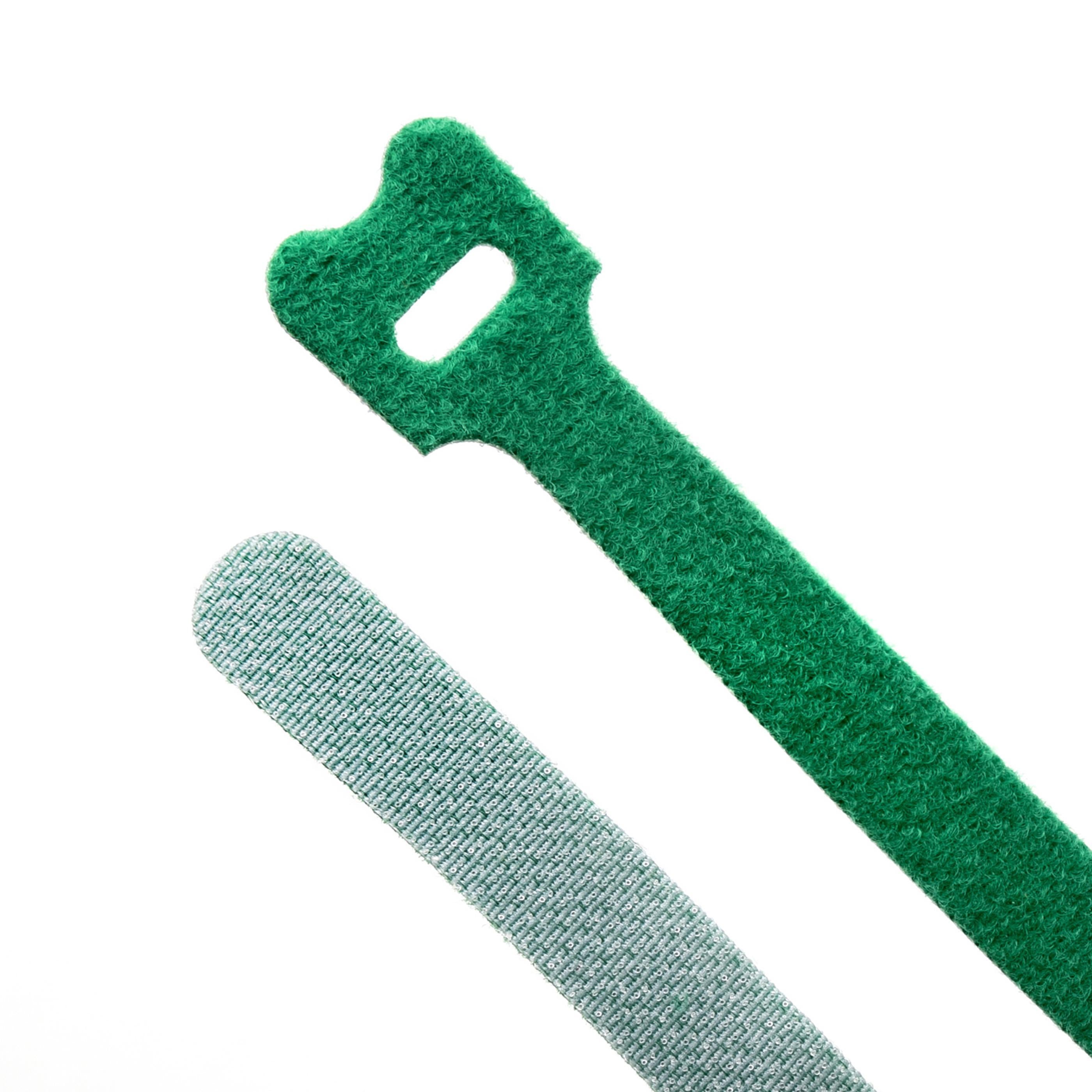 5-inch Green Hook and Loop, 6-lb Tensile Strength, 10-Pack