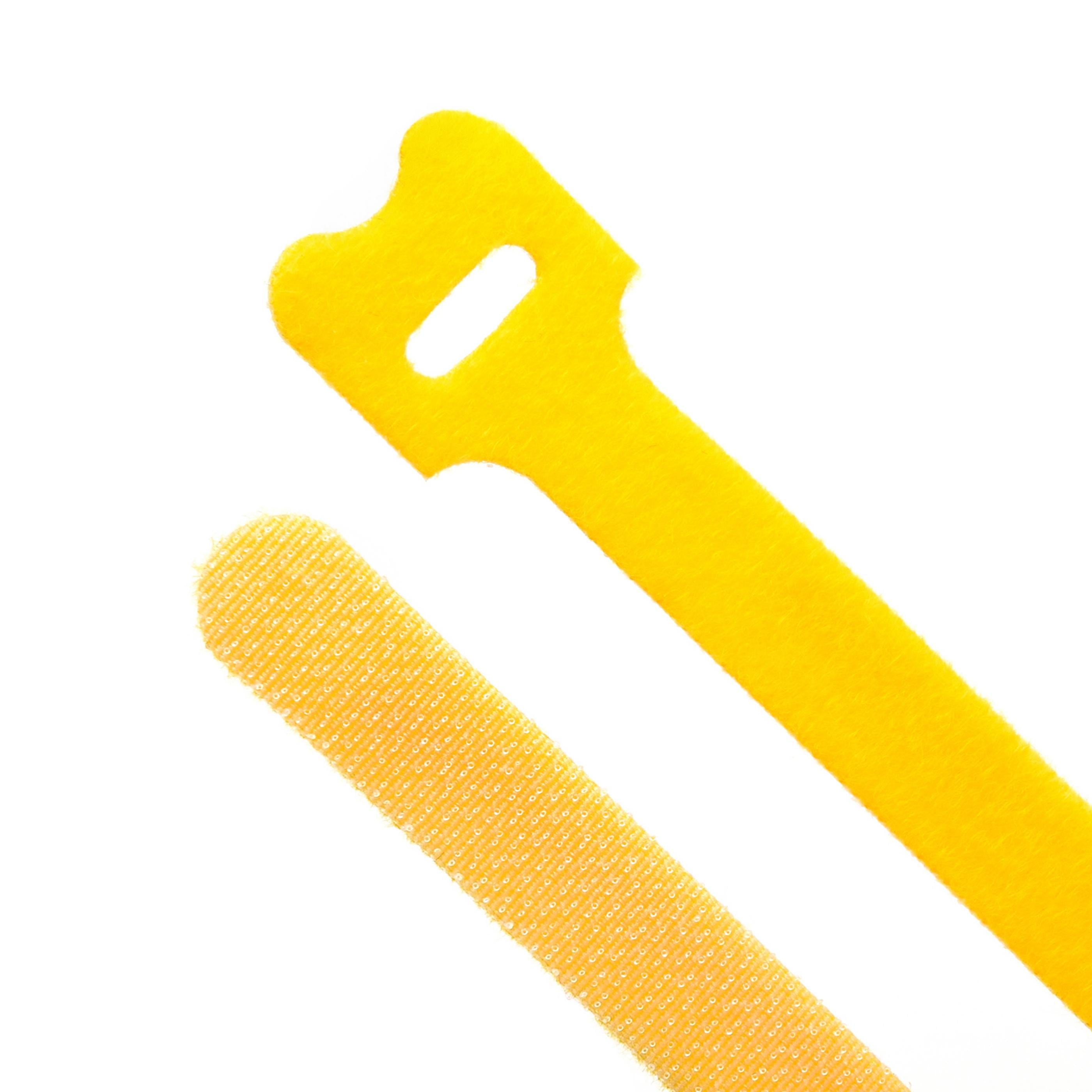 5-inch Yellow Hook and Loop, 6-lb Tensile Strength, 10-Pack