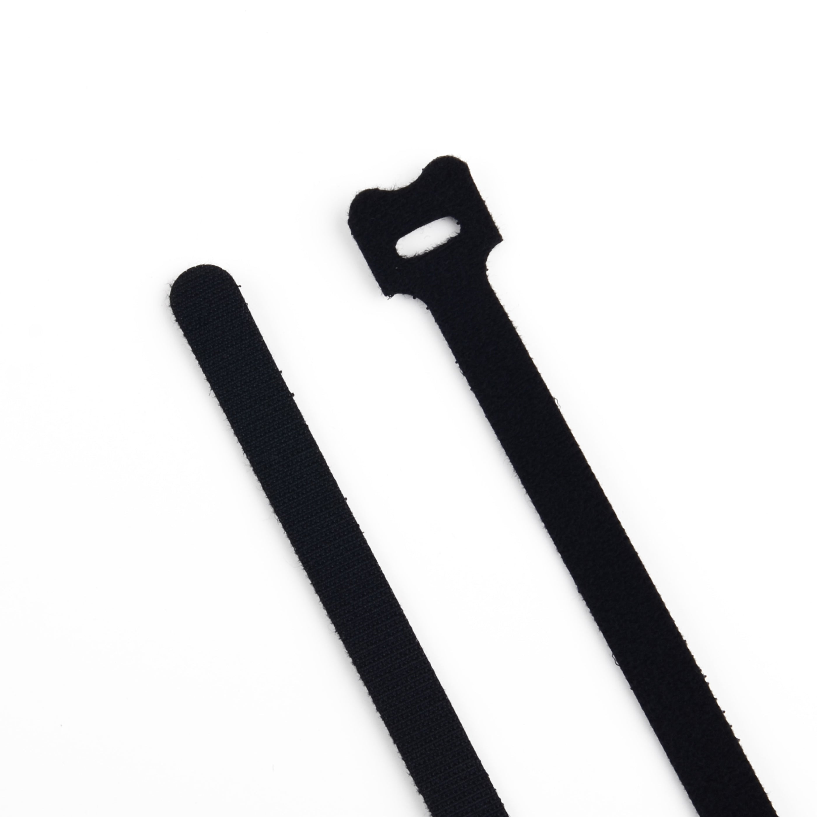 8-inch Black Hook and Loop, 6-lb Tensile Strength, 100-Pack