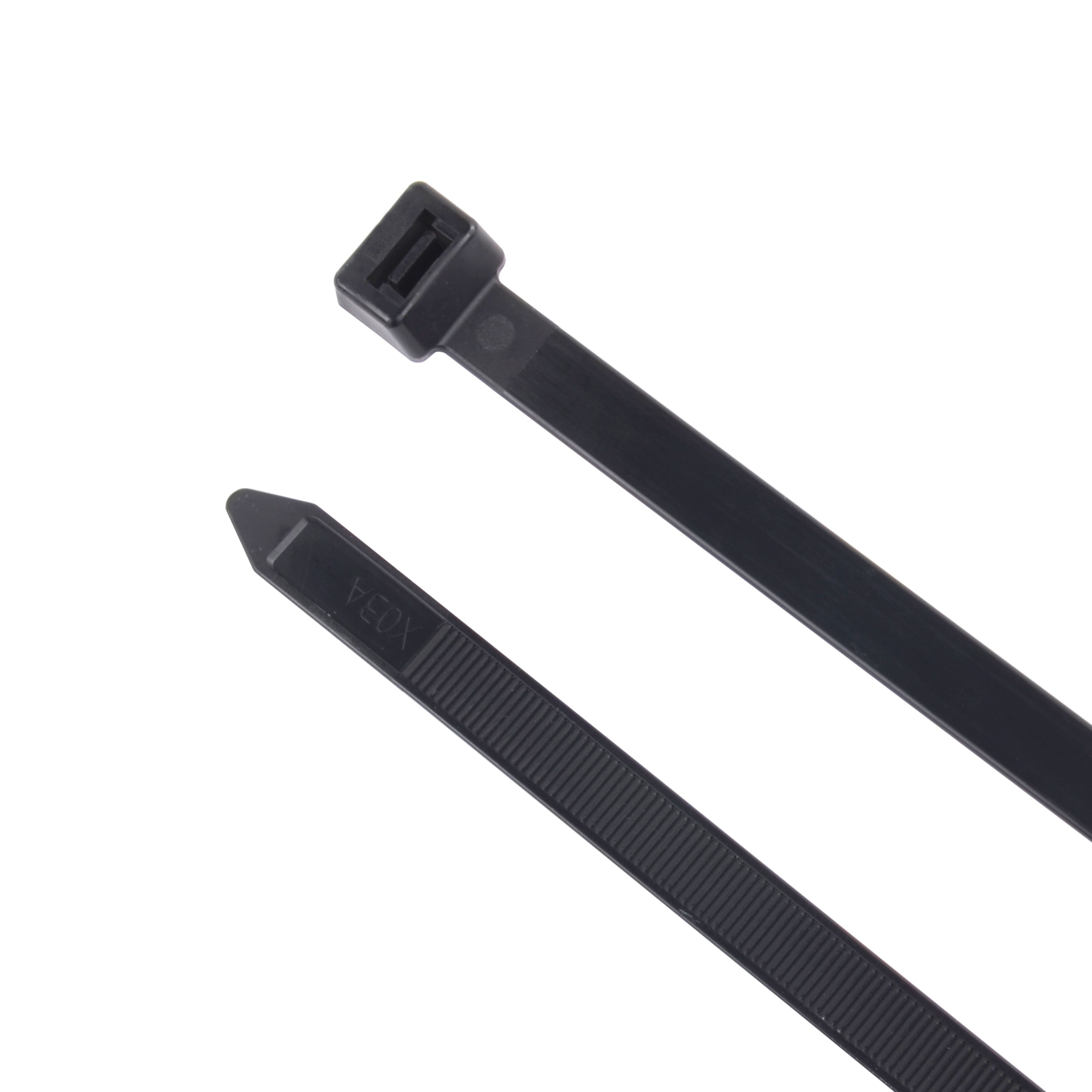 9-inch UV Resistant Black Multi-Purpose Zip Tie, 250-lb Tensile Strength, UL 21 Listed, 100-Pack