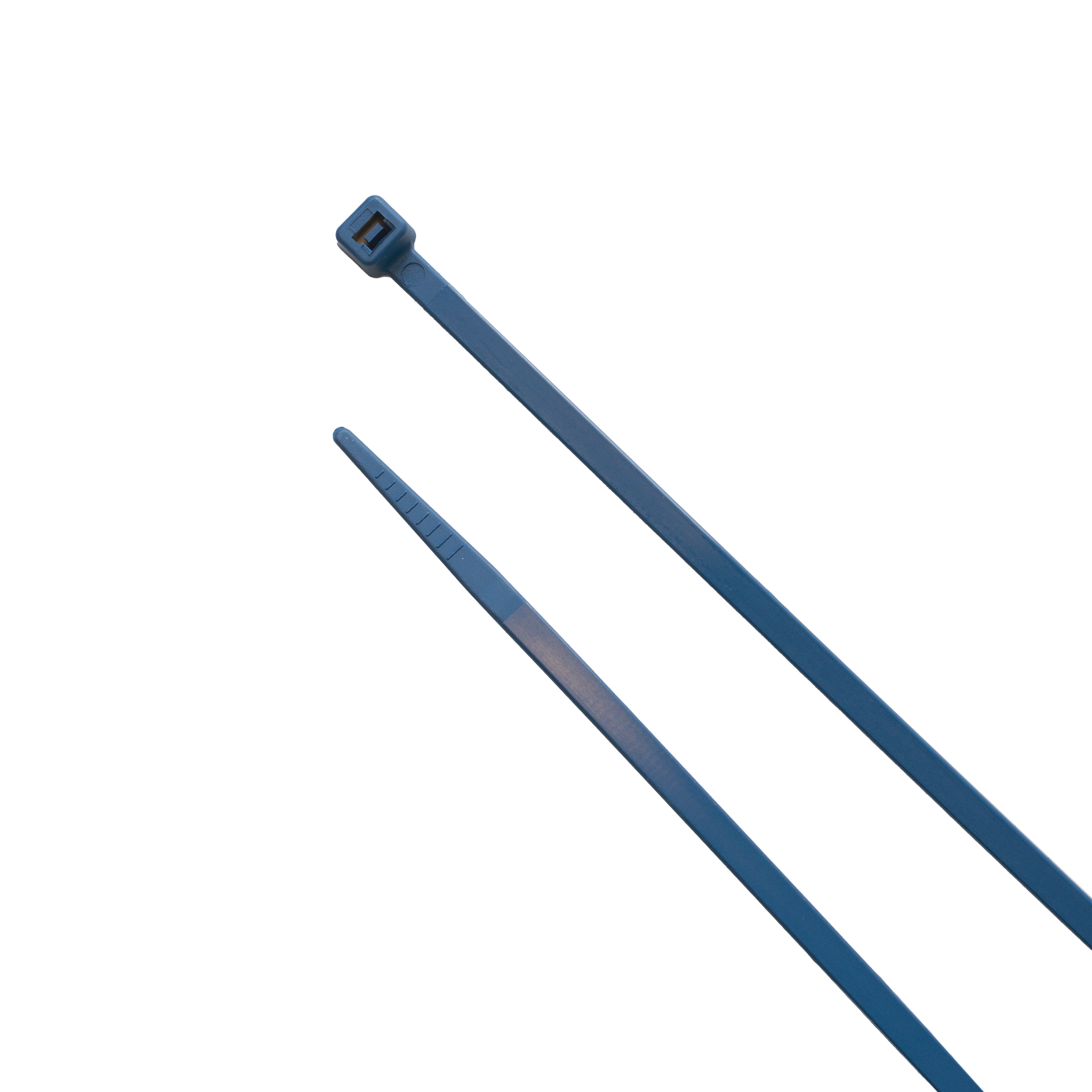 7.9-inch FDA Approved Metal Detectable Blue Zip Ties, 50-lb Tensile Strength, 100-Pack