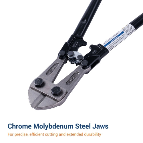 Bolt Cutter with Soft Rubber Grip, Chrome Molybdenum Steel Blade - 24 in.