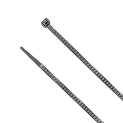 11-inch Nylon 12 UV Resistant Black Solar Rated Zip Tie, 50-lb Tensile Strength, 100-Pack