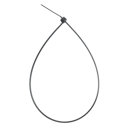14-inch Nylon 12 UV Resistant Black Solar Rated Zip Tie, 50-lb Tensile Strength, 100-Pack