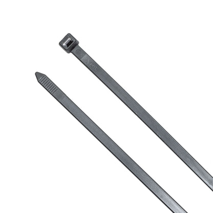 14-inch Nylon 12 UV Resistant Black Solar Rated Zip Tie, 120-lb Tensile Strength, 100-Pack