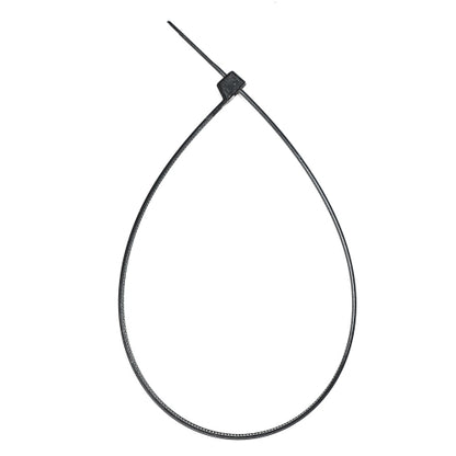 14-inch Nylon 12 UV Resistant Black Solar Rated Zip Tie, 120-lb Tensile Strength, 100-Pack