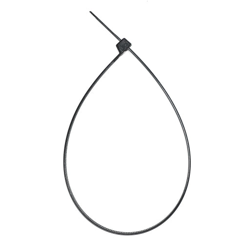 14-inch Nylon 12 UV Resistant Black Solar Rated Zip Tie, 120-lb Tensile Strength, 100-Pack
