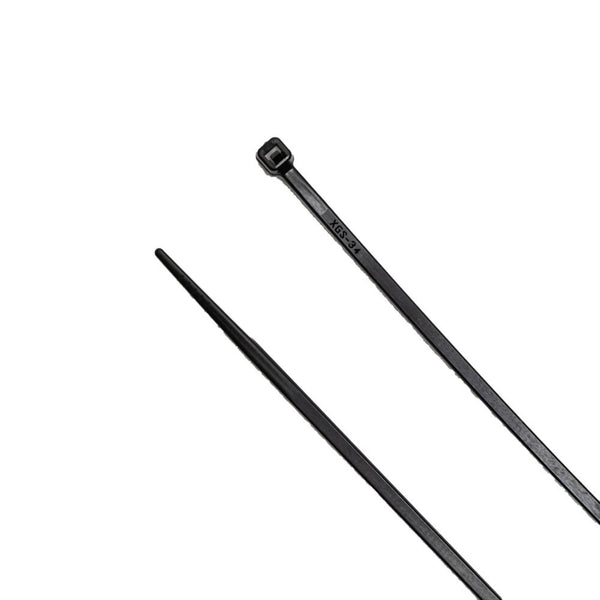8-Inch Black Multi-Purpose Zip Tie, 18-lb Strength, UL 21 Listed
