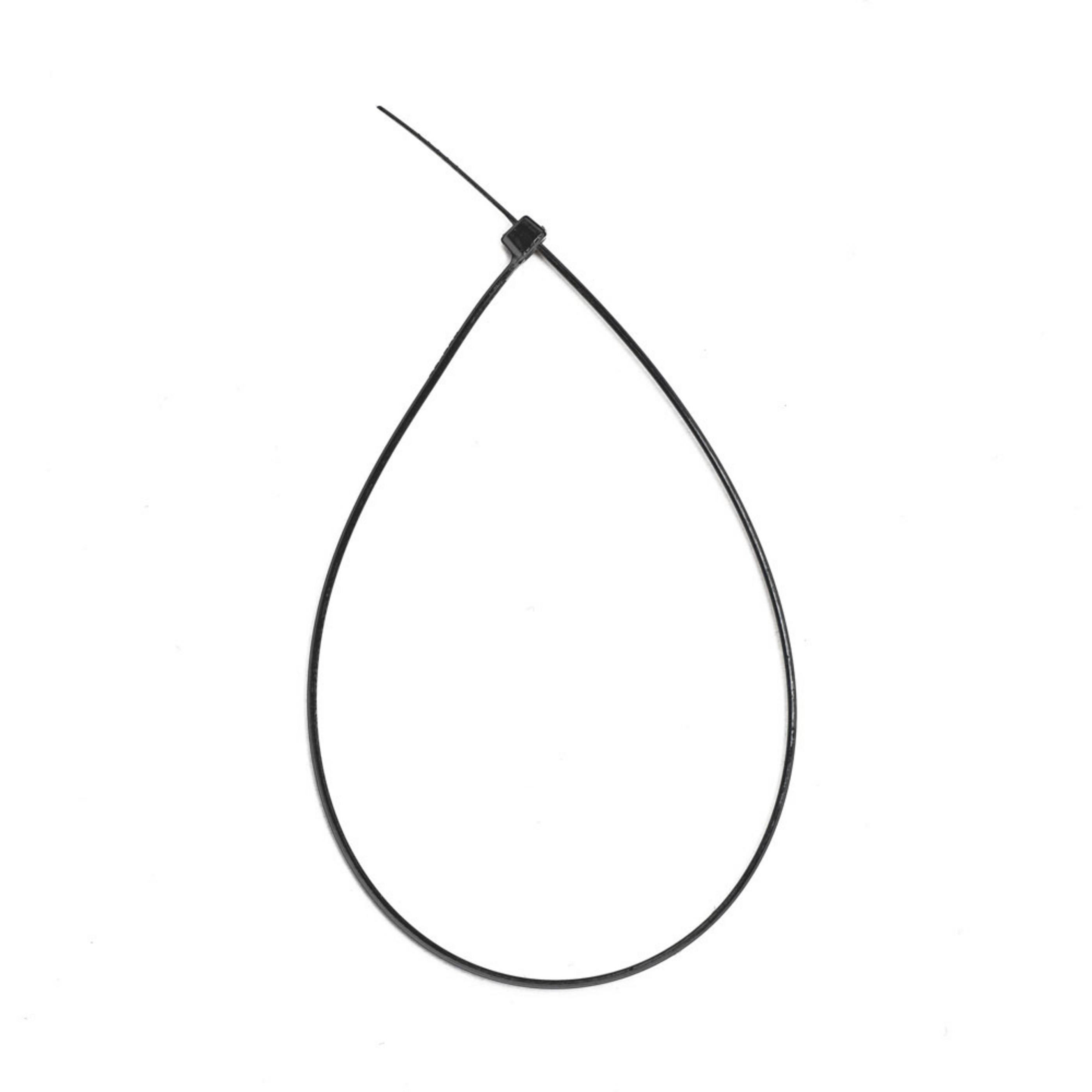 8-Inch Black Multi-Purpose Zip Tie, 18-lb Strength, UL 21 Listed