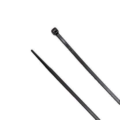 11-inch Black Multi-Purpose Zip Tie, 18-lb Tensile Strength, UL 21 Listed, 500-Pack