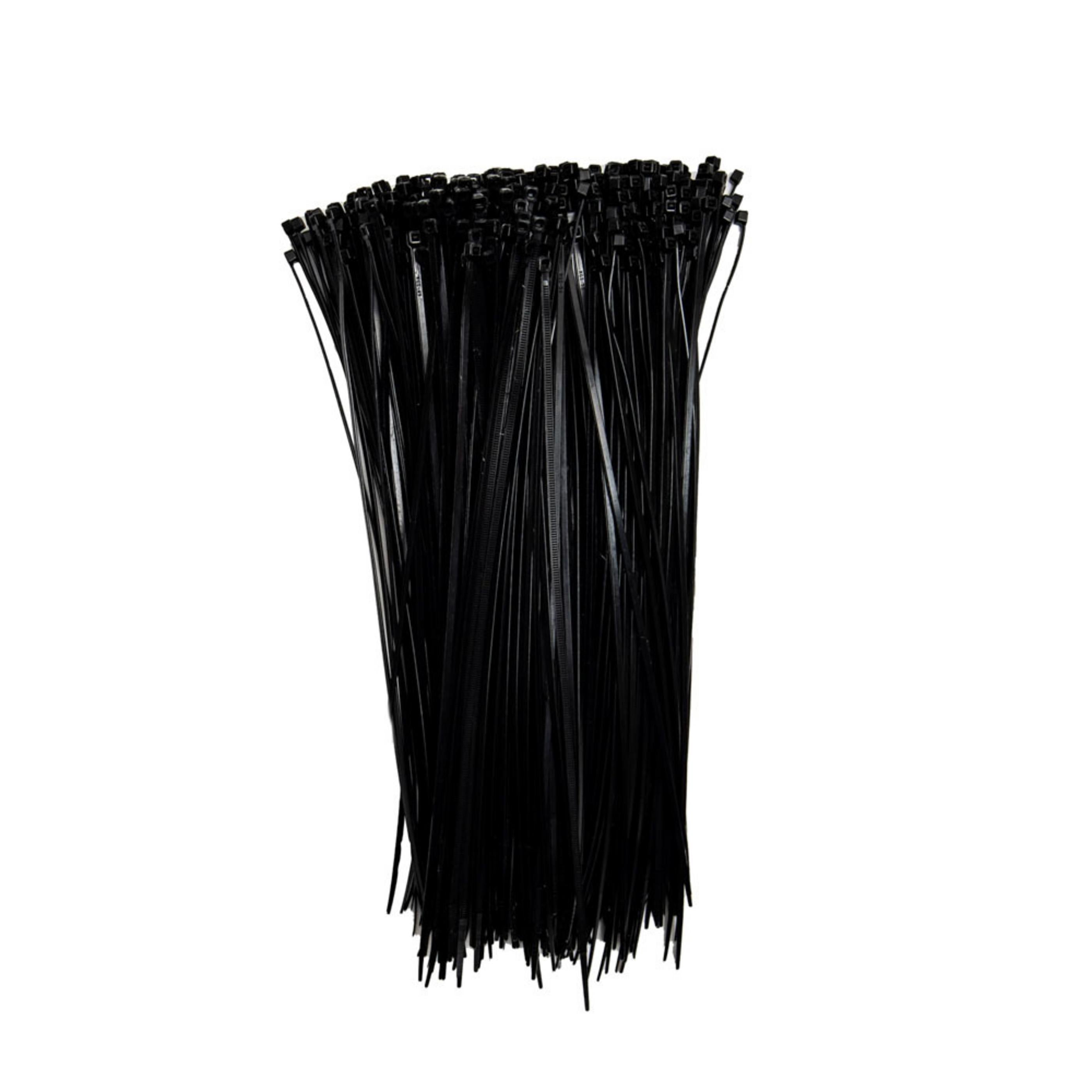 11-inch Black Multi-Purpose Zip Tie, 18-lb Tensile Strength, UL 21 Listed, 500-Pack