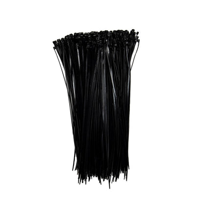 11-inch Black Multi-Purpose Zip Tie, 18-lb Tensile Strength, UL 21 Listed, 500-Pack