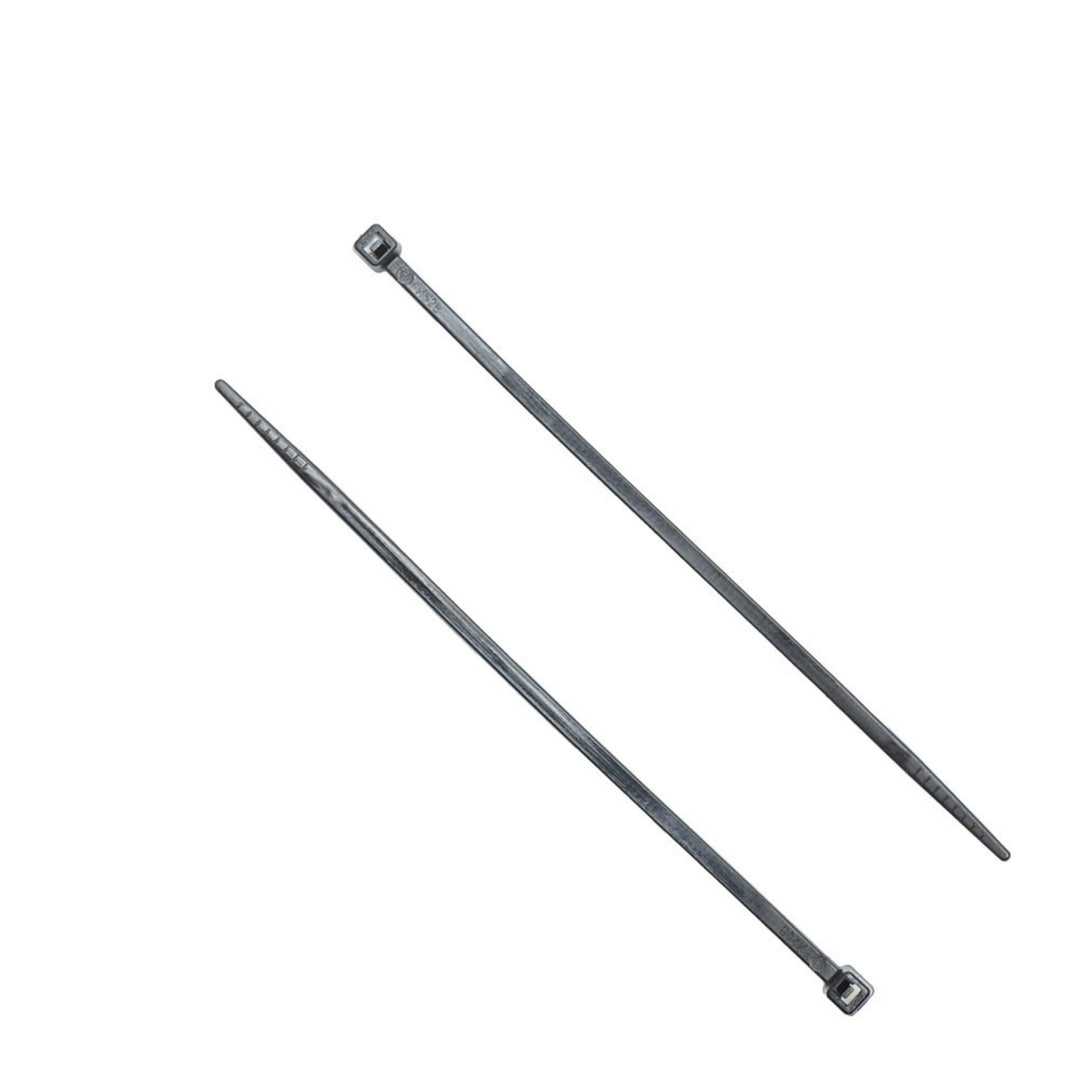 4 Inch - Zip Ties - UV Resistant Nylon - Black - 18 Lbs Strength - 100