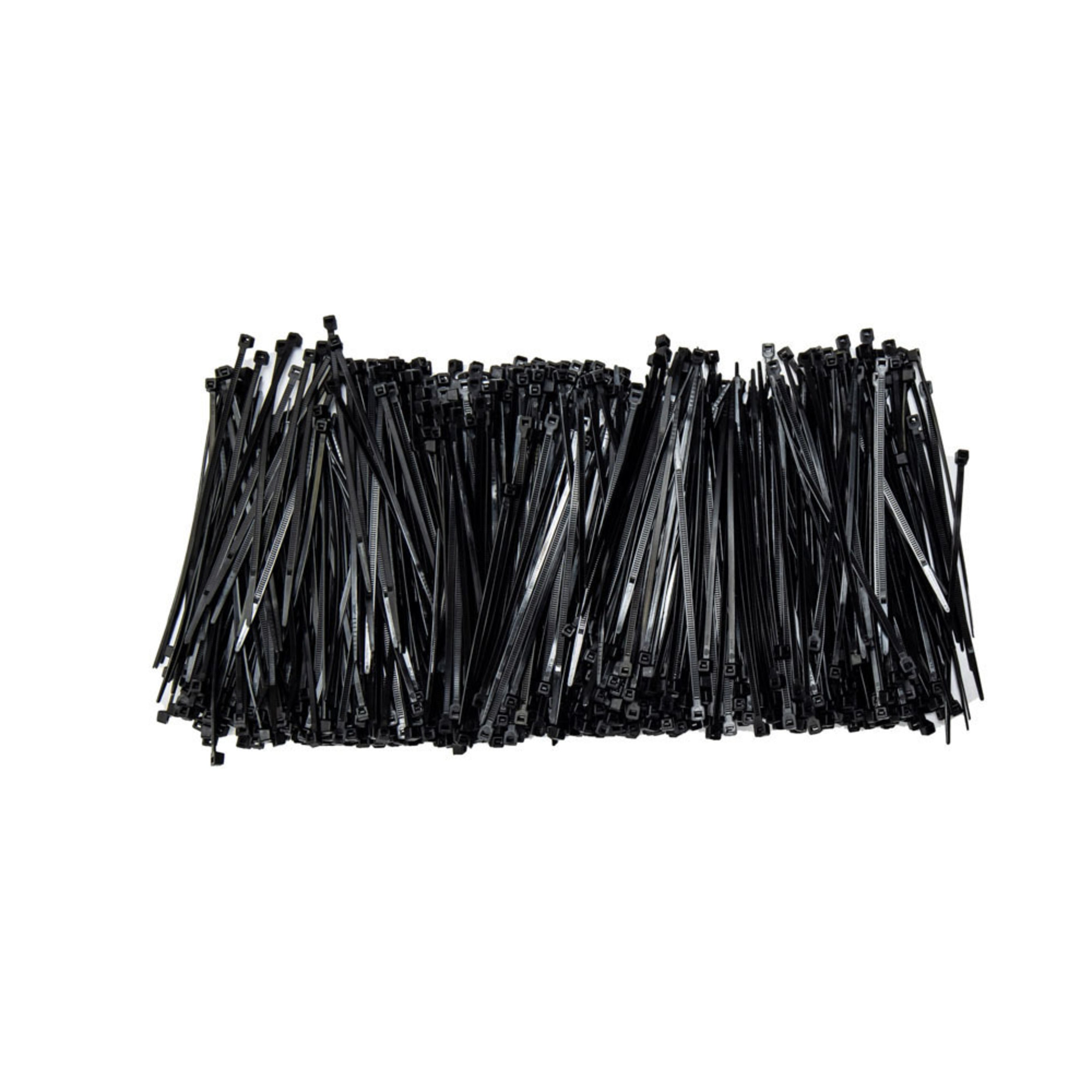 4-inch UV Resistant Black Multi-Purpose Zip Tie, 18-lb Tensile Strength, UL 21 Listed, 1,000-Pack