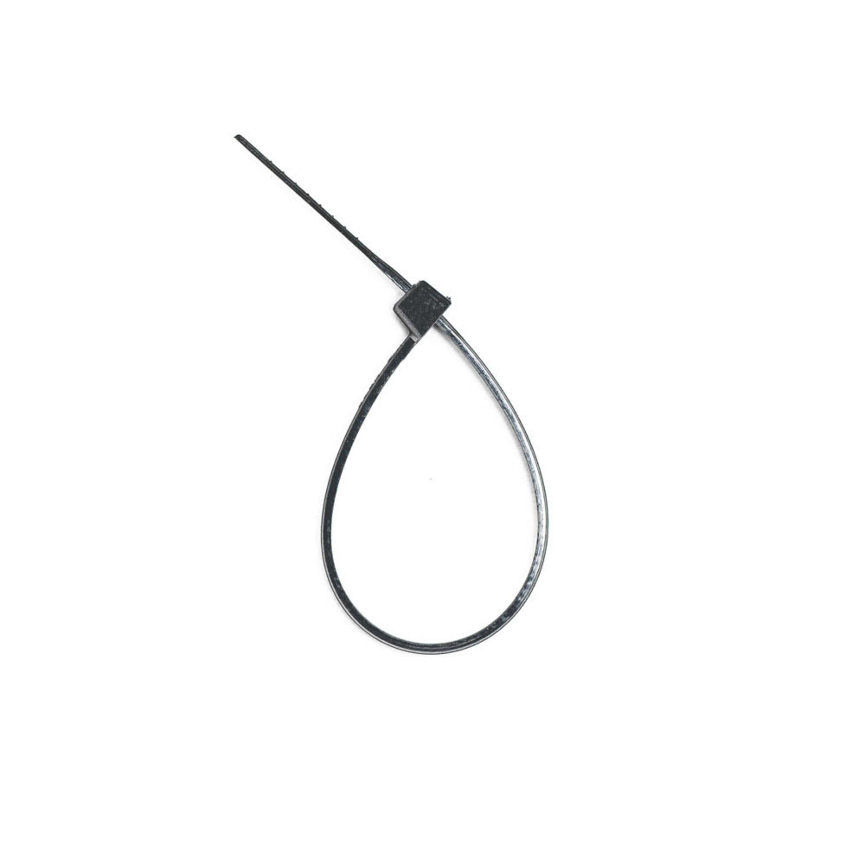 4-inch UV Resistant Black Multi-Purpose Zip Tie, 18-lb Tensile Strength, UL 21 Listed, 1,000-Pack