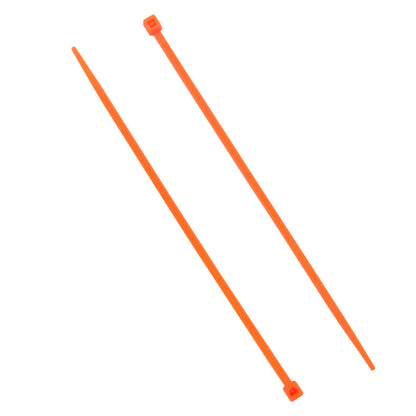 5-inch Fluorescent Orange Multi-Purpose Zip Tie, 18-lb Tensile Strength, 100-Pack