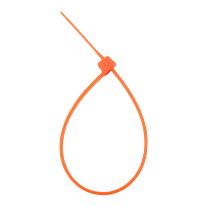 5-inch Fluorescent Orange Multi-Purpose Zip Tie, 18-lb Tensile Strength, 100-Pack