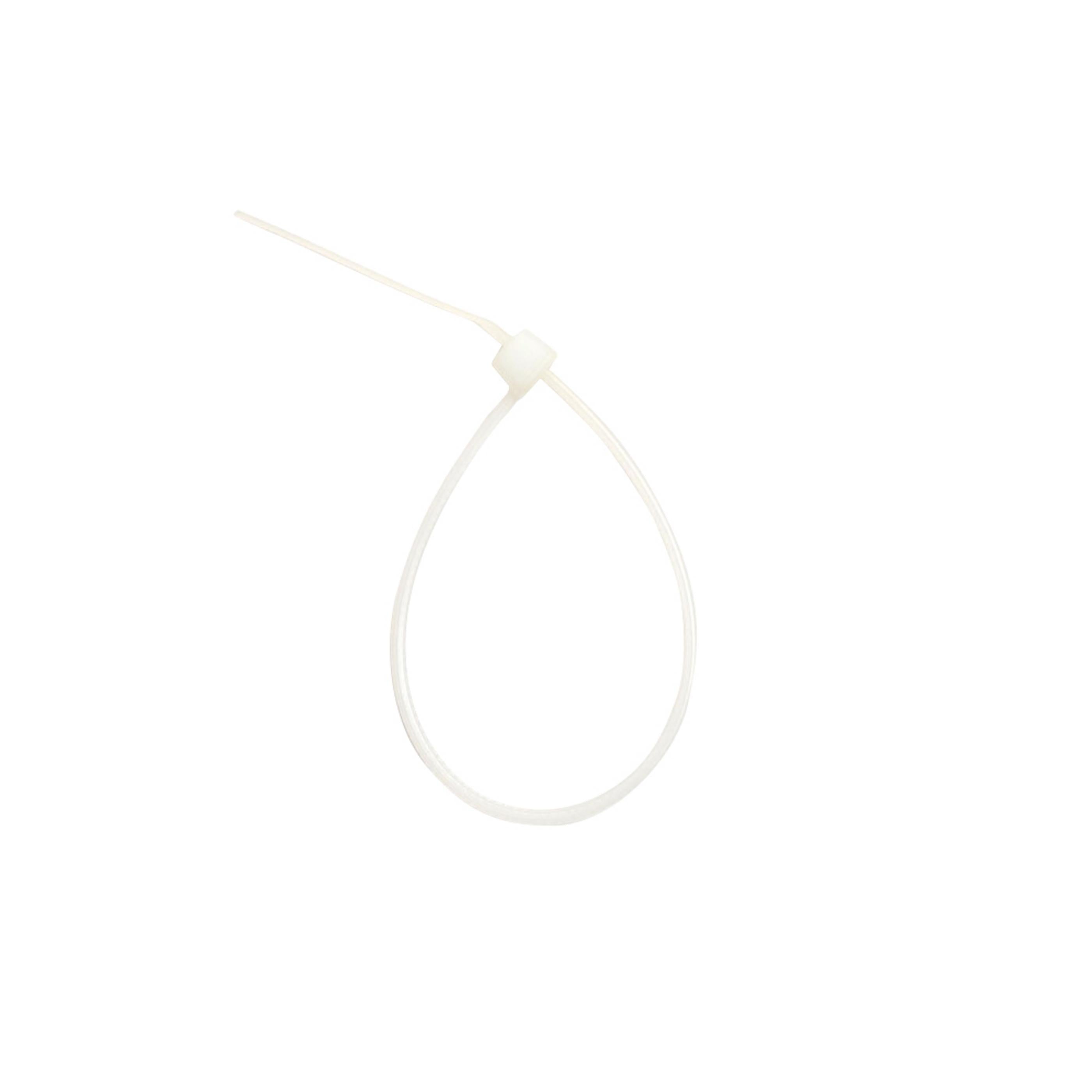 6-inch Natural Multi-Purpose Zip Tie, 45-lb Tensile Strength, UL 21 Listed, 100-Pack