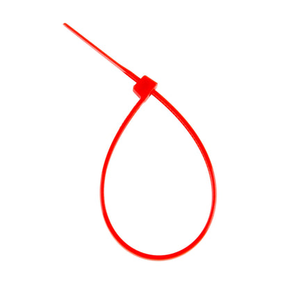 5-inch Red Multi-Purpose Zip Tie, 18-lb Tensile Strength, UL 21 Listed, 100-Pack