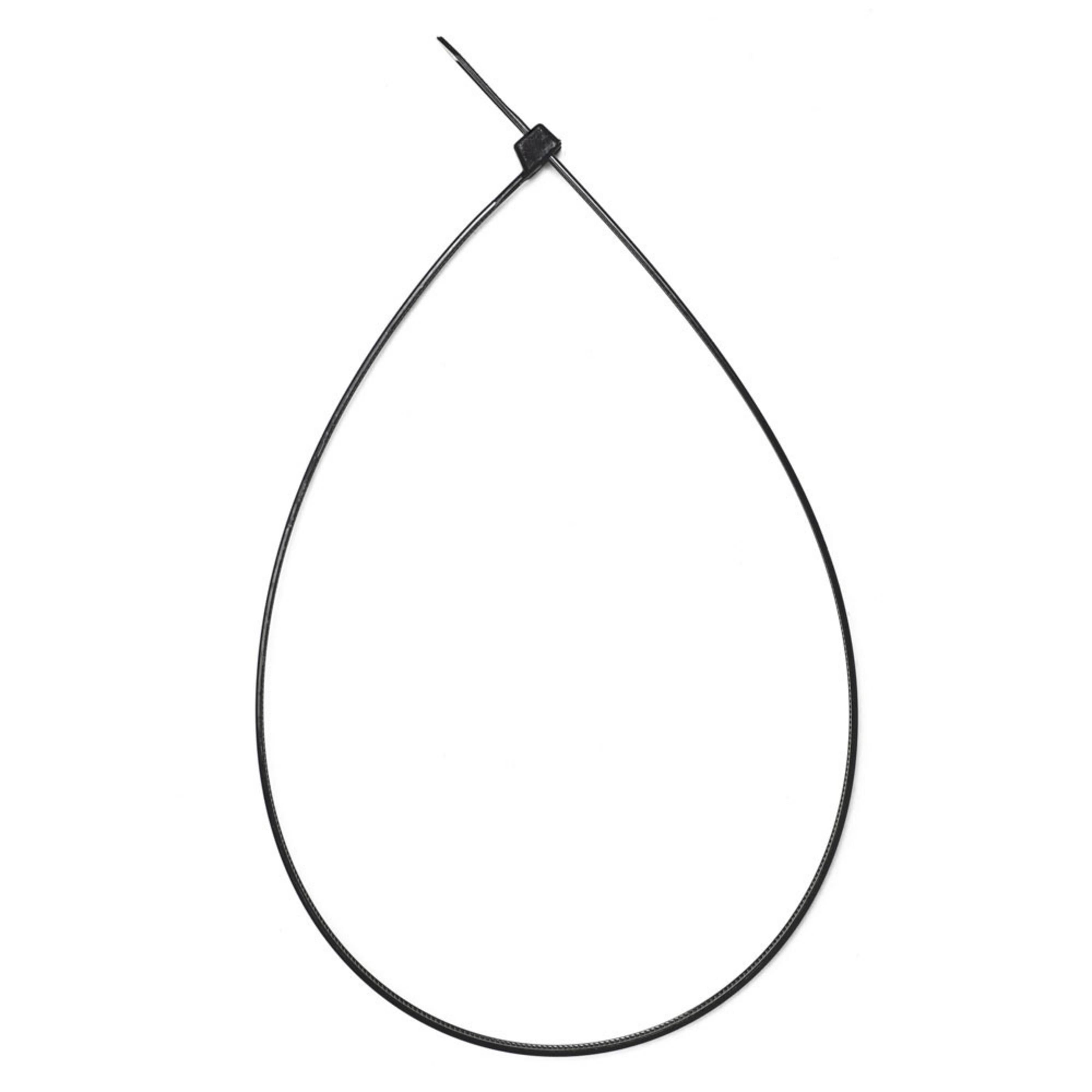 18-inch UV Resistant Black Multi-Purpose Zip Tie, 120-lb Tensile Strength, UL 21S Listed, 100-Pack