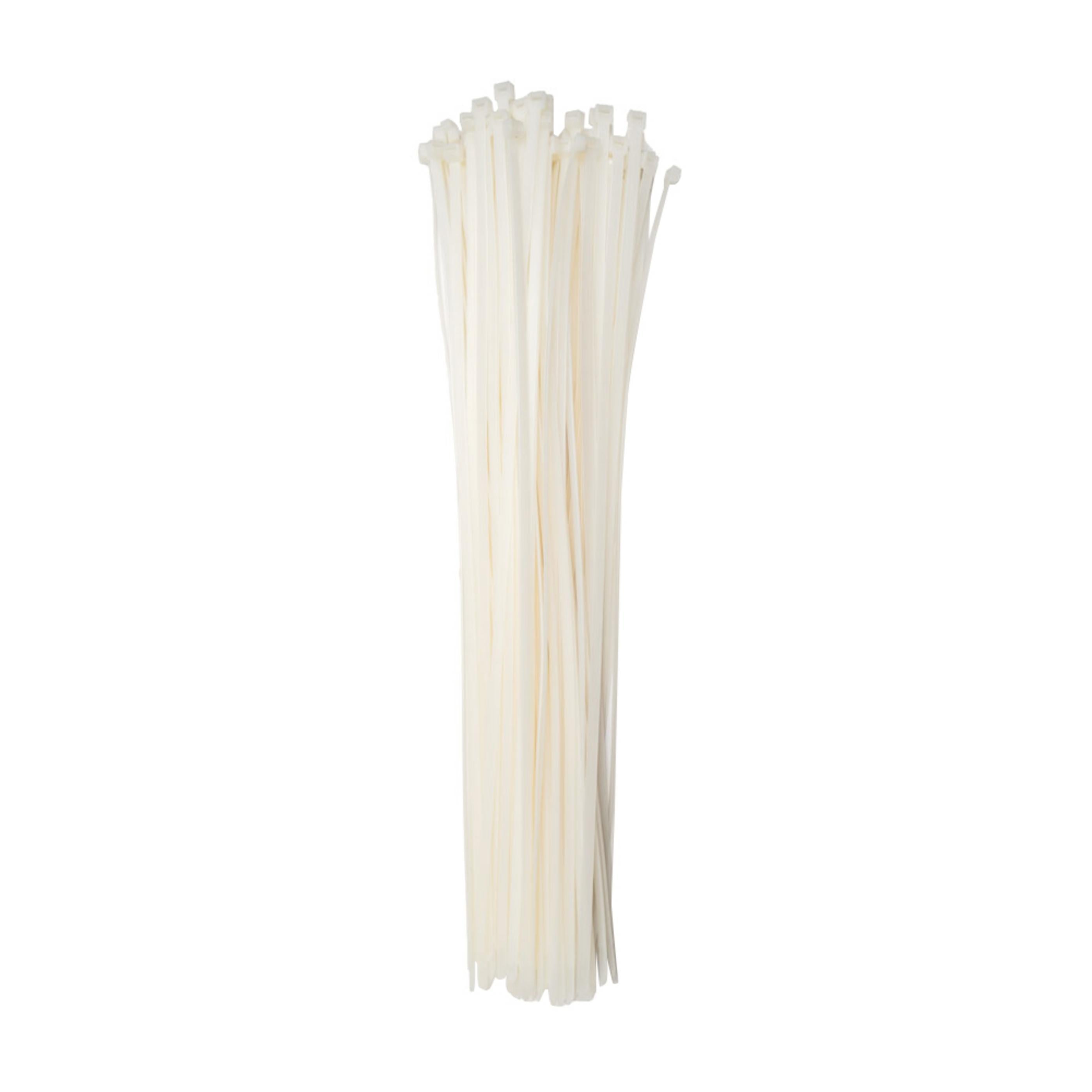 21-inch Natural Multi-Purpose Zip Tie, 120-lb Tensile Strength, UL 21S Listed, 100-Pack