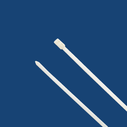 12-inch Natural Double Loop Zip Tie, 50-lb Tensile Strength, 100-Pack