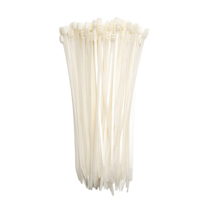 12-inch Natural Double Loop Zip Tie, 50-lb Tensile Strength, 100-Pack