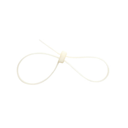 12-inch Natural Double Loop Zip Tie, 50-lb Tensile Strength, 100-Pack