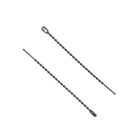 4-inch UV Resistant Black Beaded Zip Tie, 18-lb Tensile Strength, 100-Pack