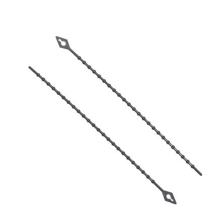6-inch UV Resistant Black Beaded Zip Tie, 18-lb Tensile Strength, 100-Pack