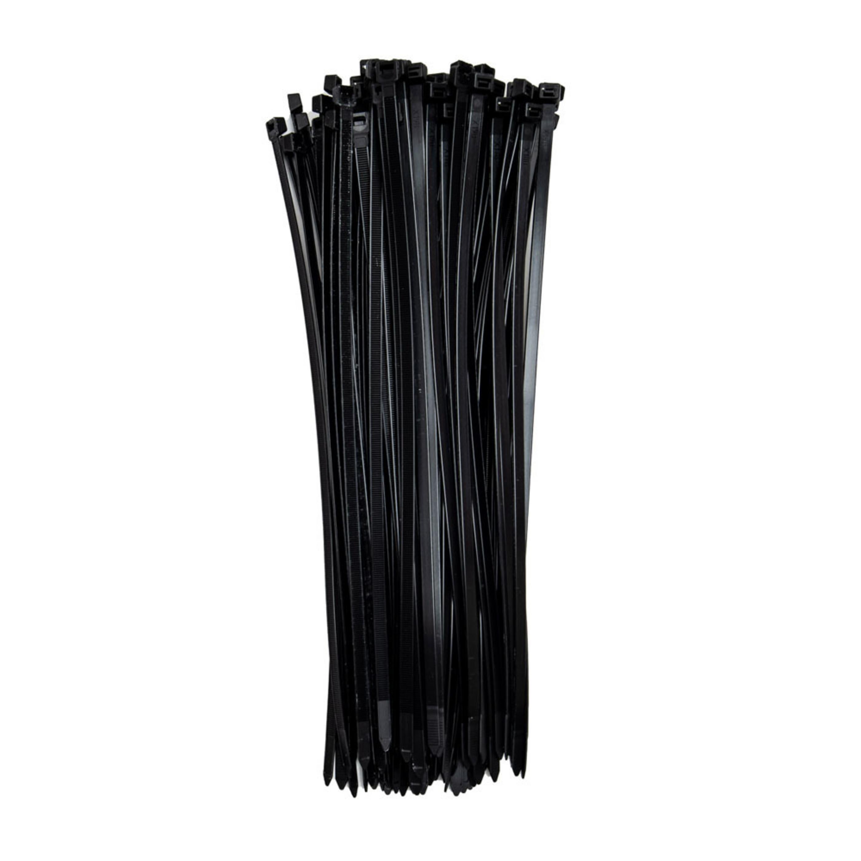 14-inch UV Resistant Black Multi-Purpose Zip Tie, 120-lb Tensile