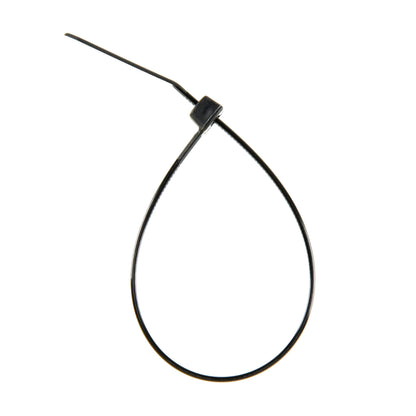 8-inch UV Resistant Black Sharp Tip Zip Tie, 75-lb Tensile Strength, UL 21S Listed, 1,000-Pack