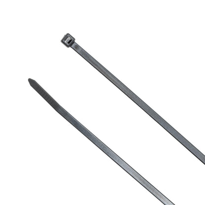 8-inch UV Resistant Black Fuel Hose Zip Tie, 50-lb Tensile Strength, 100-Pack