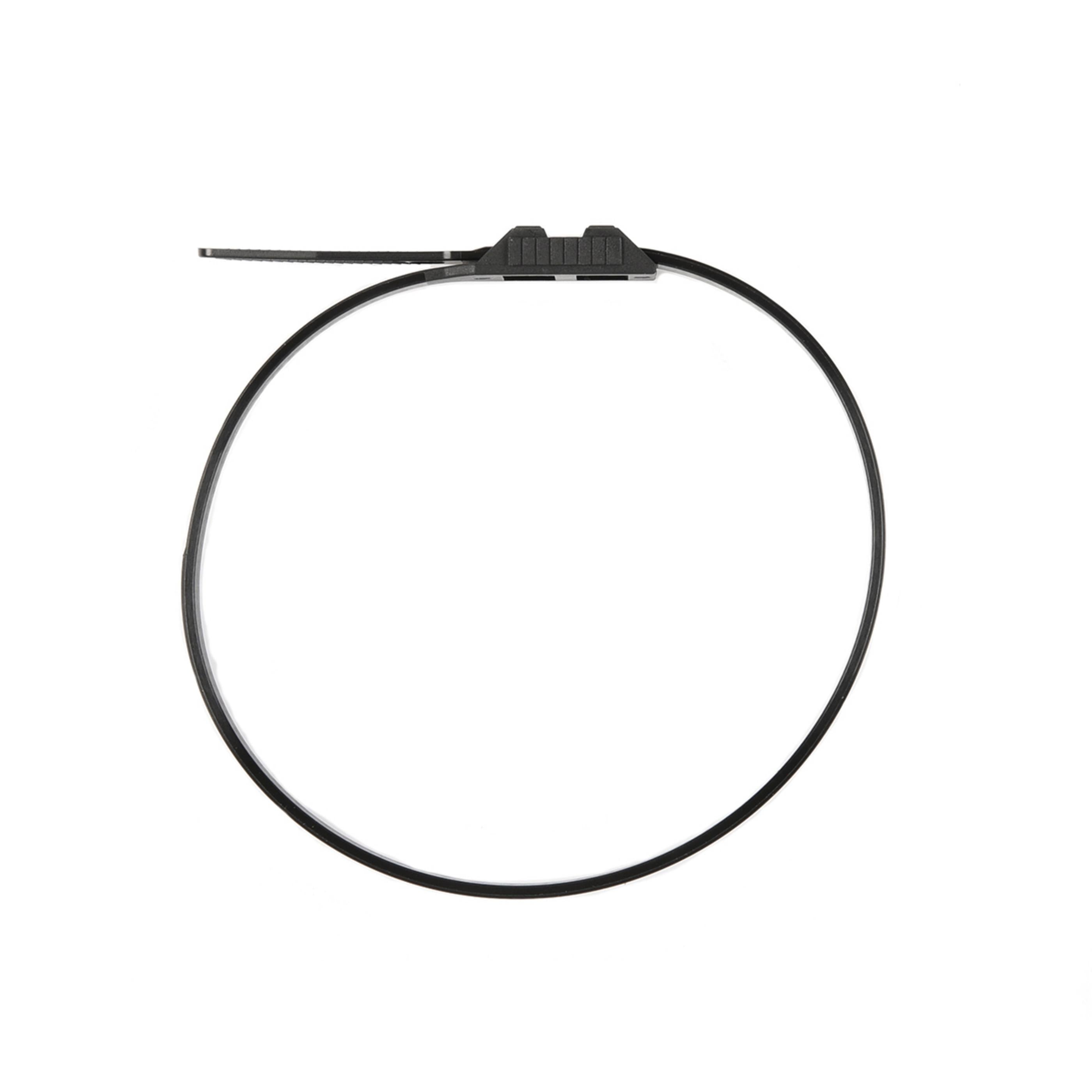 14-inch UV Resistant Black Low Profile Zip Tie, 120-lb Tensile Strength, 100-Pack