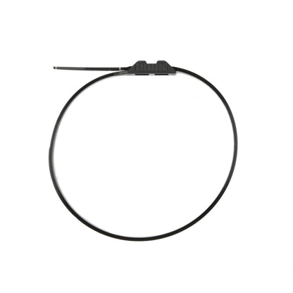 14-inch UV Resistant Black Low Profile Zip Tie, 120-lb Tensile Strength, 100-Pack