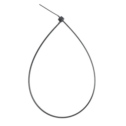 14-inch Black Multi-Purpose Zip Tie, 50-lb Tensile Strength, UL 21S Listed, 500-Pack