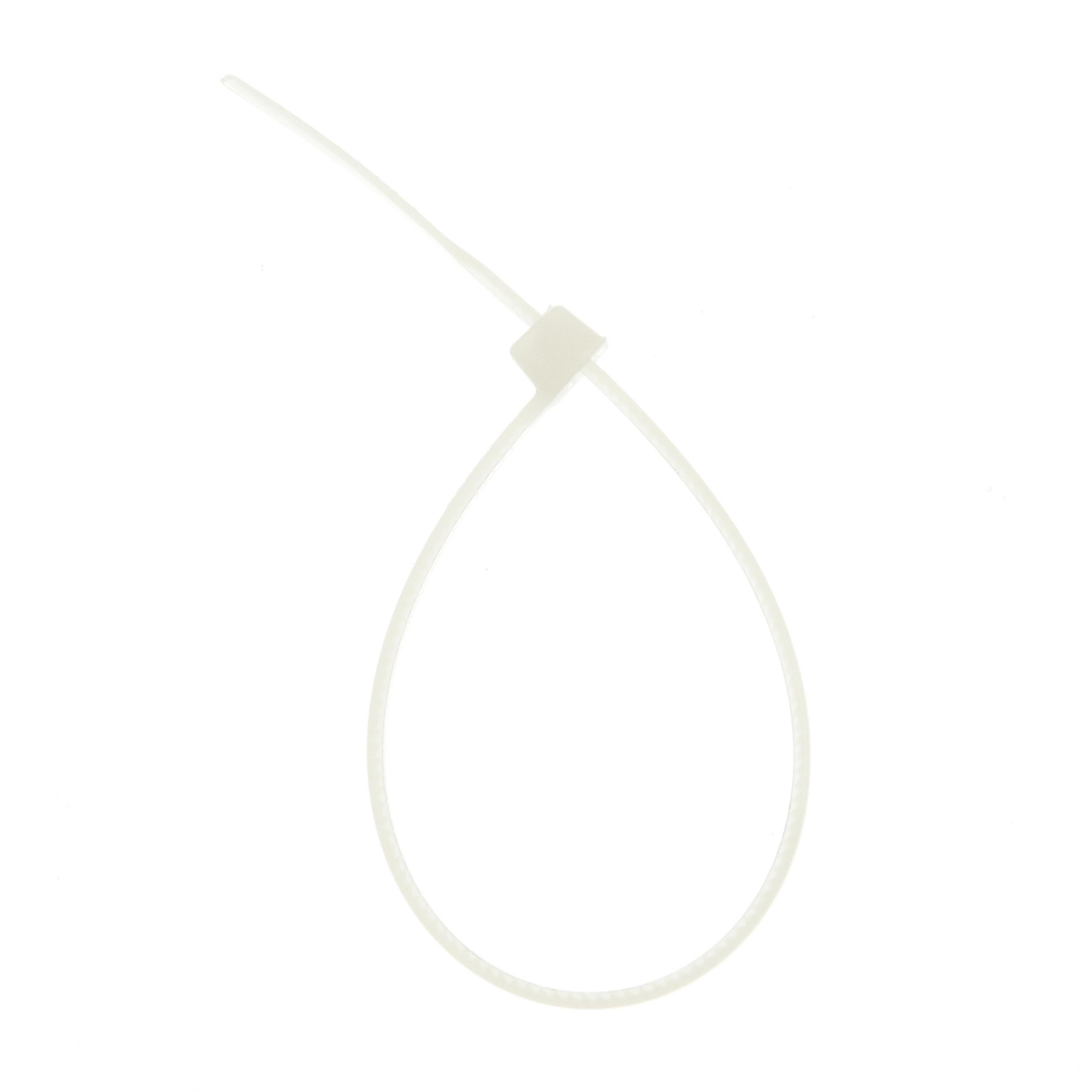 5-inch Natural Multi-Purpose Zip Tie, 18-lb Tensile Strength, 100-Pack
